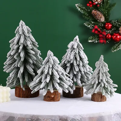 Mini árbol de Navidad de moda, adornos de escritorio, árbol de Navidad