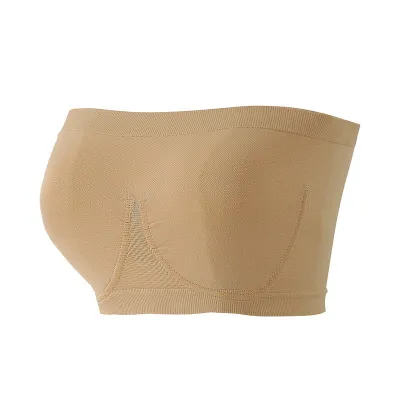 Women Sexy Strapless Bra Seamless Nylon Full Cup