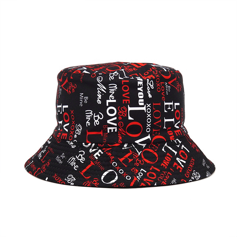 ☆THE GREATEST☆ Stripe Bucket Wholesale Unisex Fashion Double-Sided Letter Pattern Bucket Hat