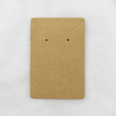 100pcs Simple Jewelry Packaging Card for Earrings Necklace Pendant - Paper Cardboard 6x9cm
