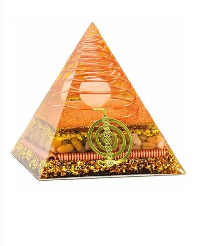 Pyramid Crystal Resin Glue Drop Ornament Home Decoration Handmade