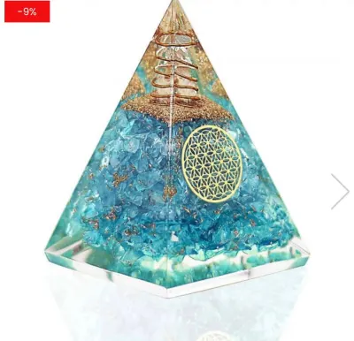 Pyramid Crystal Resin Glue Drop Ornament Home Decoration Handmade