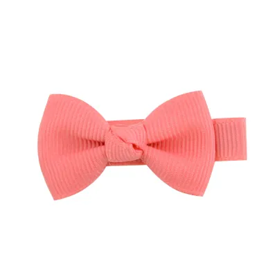 Kids Girls Sweet Candy Color Bow Duckbill Hairpin Cloth Accessories
