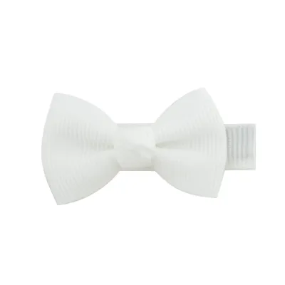 Kids Girls Sweet Candy Color Bow Duckbill Hairpin Cloth Accessories