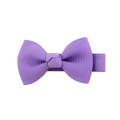 Kids Girls Sweet Candy Color Bow Duckbill Hairpin Cloth Accessories