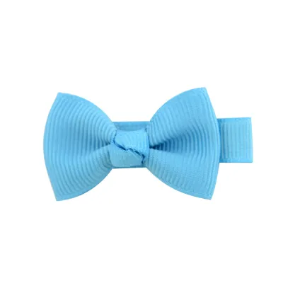Kids Girls Sweet Candy Color Bow Duckbill Hairpin Cloth Accessories