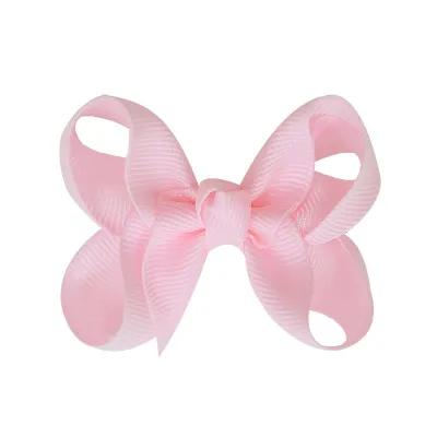 Kids Girls Fashion Sweet Candy Color Warped Bow Duck Beak Hair Clip Accessories