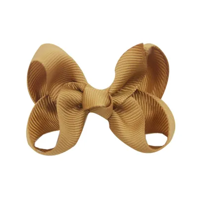 Kids Girls Fashion Sweet Candy Color Warped Bow Duck Beak Hair Clip Accessories