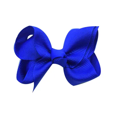 Kids Girls Fashion Sweet Candy Color Warped Bow Duck Beak Hair Clip Accessories