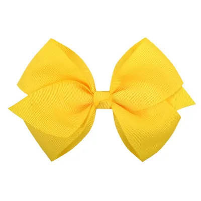 Kids Girls Sweet Candy Color Plaid Rib Bow Duckbill Hairpin Hair Accessories