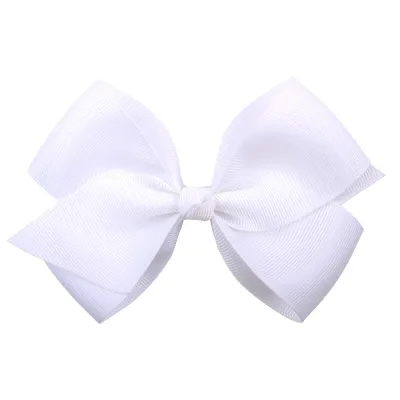 Kids Girls Sweet Candy Color Plaid Rib Bow Duckbill Hairpin Hair Accessories