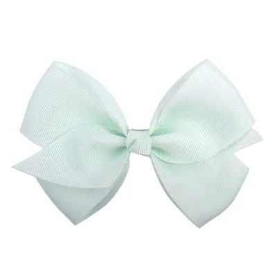 Kids Girls Sweet Candy Color Plaid Rib Bow Duckbill Hairpin Hair Accessories
