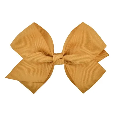 Kids Girls Sweet Candy Color Plaid Rib Bow Duckbill Hairpin Hair Accessories