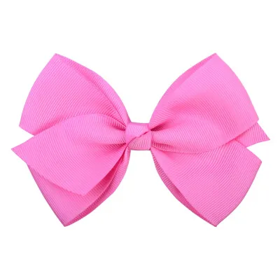 Kids Girls Sweet Candy Color Plaid Rib Bow Duckbill Hairpin Hair Accessories