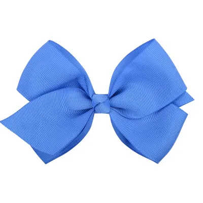 Kids Girls Sweet Candy Color Plaid Rib Bow Duckbill Hairpin Hair Accessories