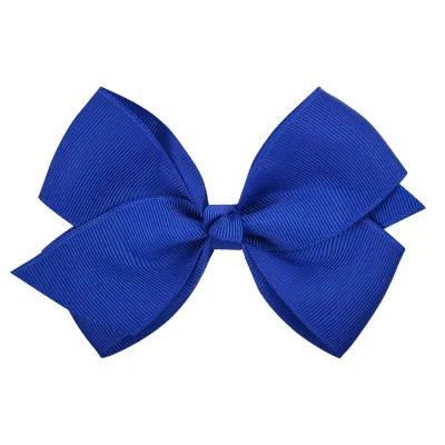 Kids Girls Sweet Candy Color Plaid Rib Bow Duckbill Hairpin Hair Accessories