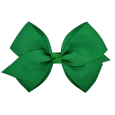 Kids Girls Sweet Candy Color Plaid Rib Bow Duckbill Hairpin Hair Accessories