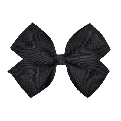 Kids Girls Sweet Candy Color Plaid Rib Bow Duckbill Hairpin Hair Accessories