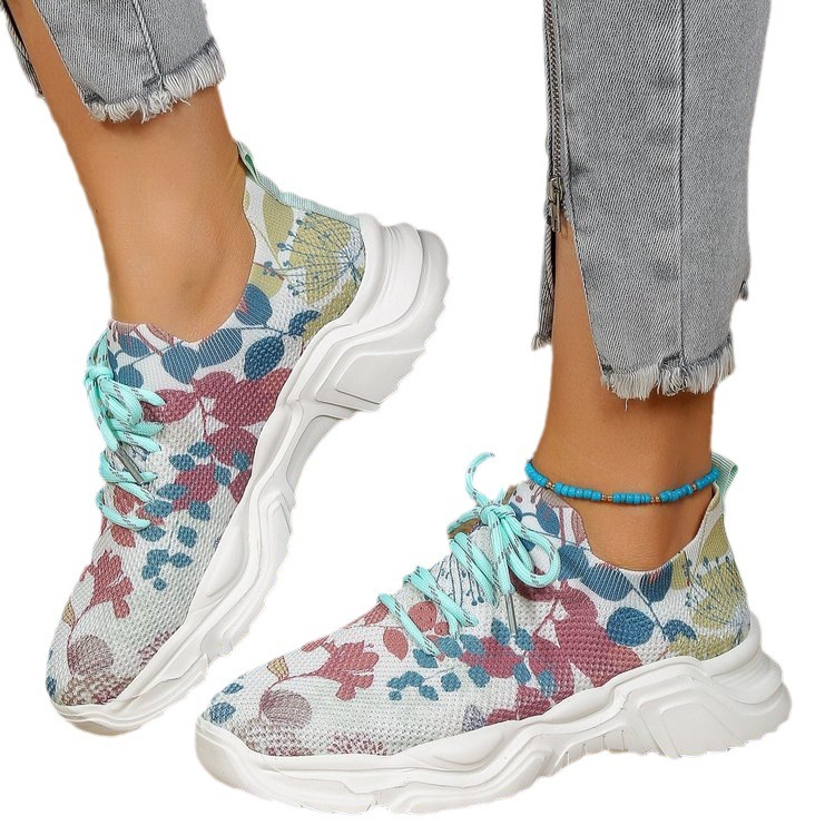 Wholesale Women Fashion Simple Plus Size Floral Print Lace