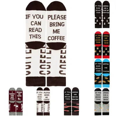 Unisex Personality Casual Letter Cotton Sports Socks