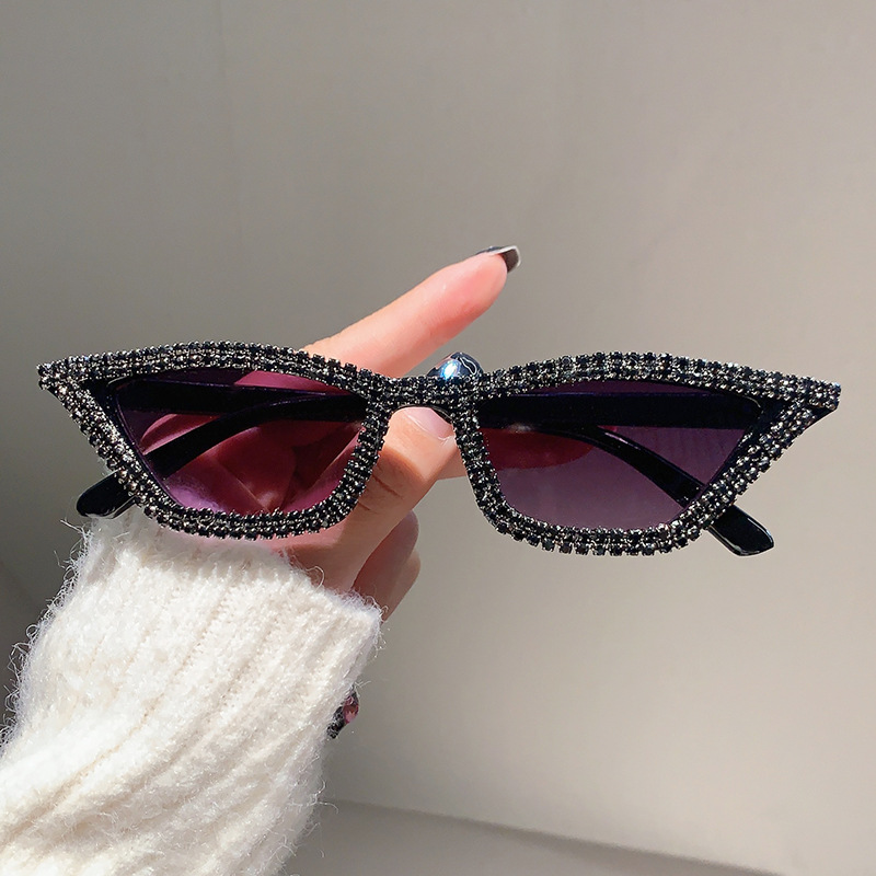 Wholesale Women Fashion Diamond Cat Eye Triangle PC Full