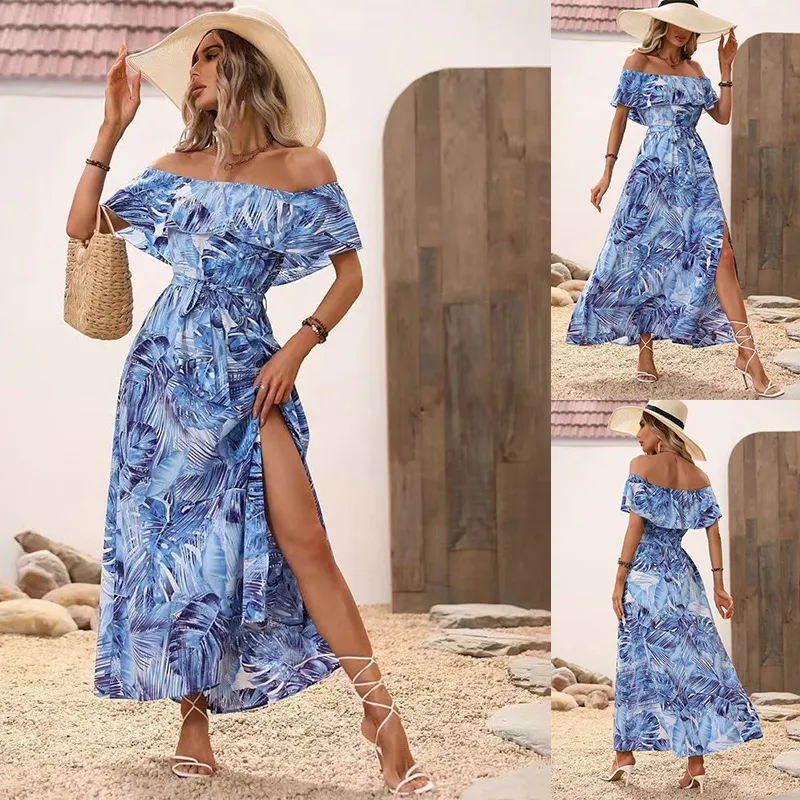 Sunshine And Fun Ruffled Beach Wear Maxi Dress - 8 Colors