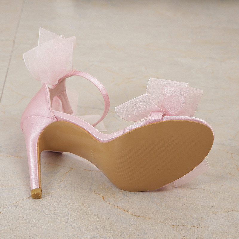 Wholesale Women Fashion Plus Size Sexy Open Toe Bow High