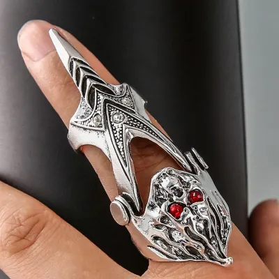 Men Retro Diablo Skull Ring