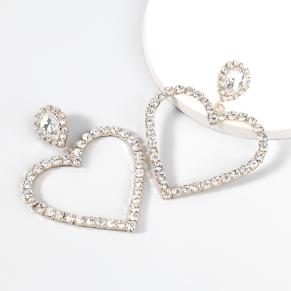 Wholesale Women Fashion Fashion Rhinestone Super Flash Heart