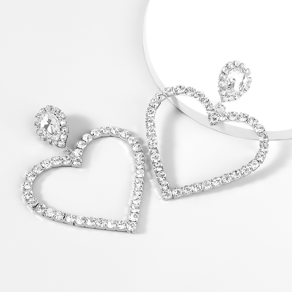 Wholesale Women Fashion Fashion Rhinestone Super Flash Heart