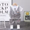 Grey KL Check Vest Short Sleeve
