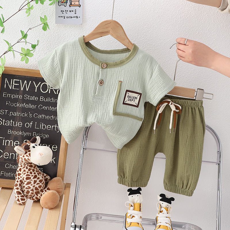 Fashion Boys Clothes Sets Spring Autumn Sports Long Sleeve T