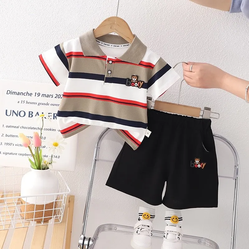 Wholesale High Quality Summer Men Two Piece Set Clothing Short