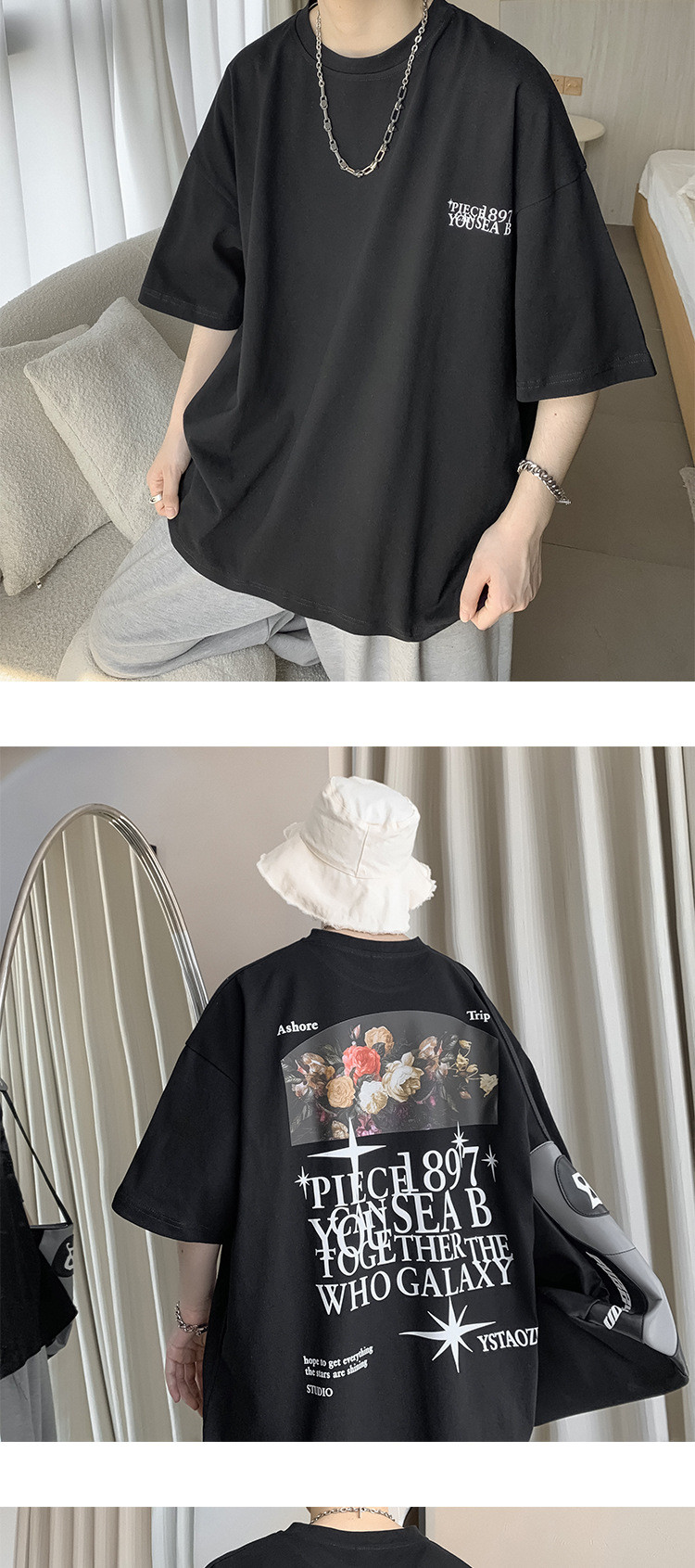 Wholesale Men Fashion Casual Vintage Letter Hiphop Short