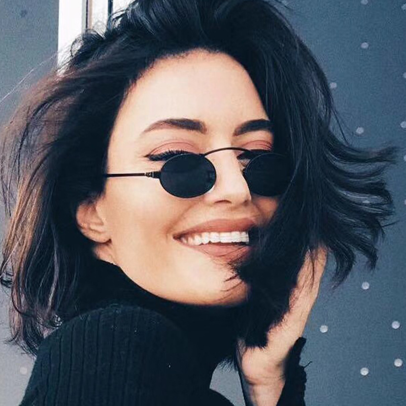 Wholesale Unisex Fashion Punk Arched Single Beam Oval Frame