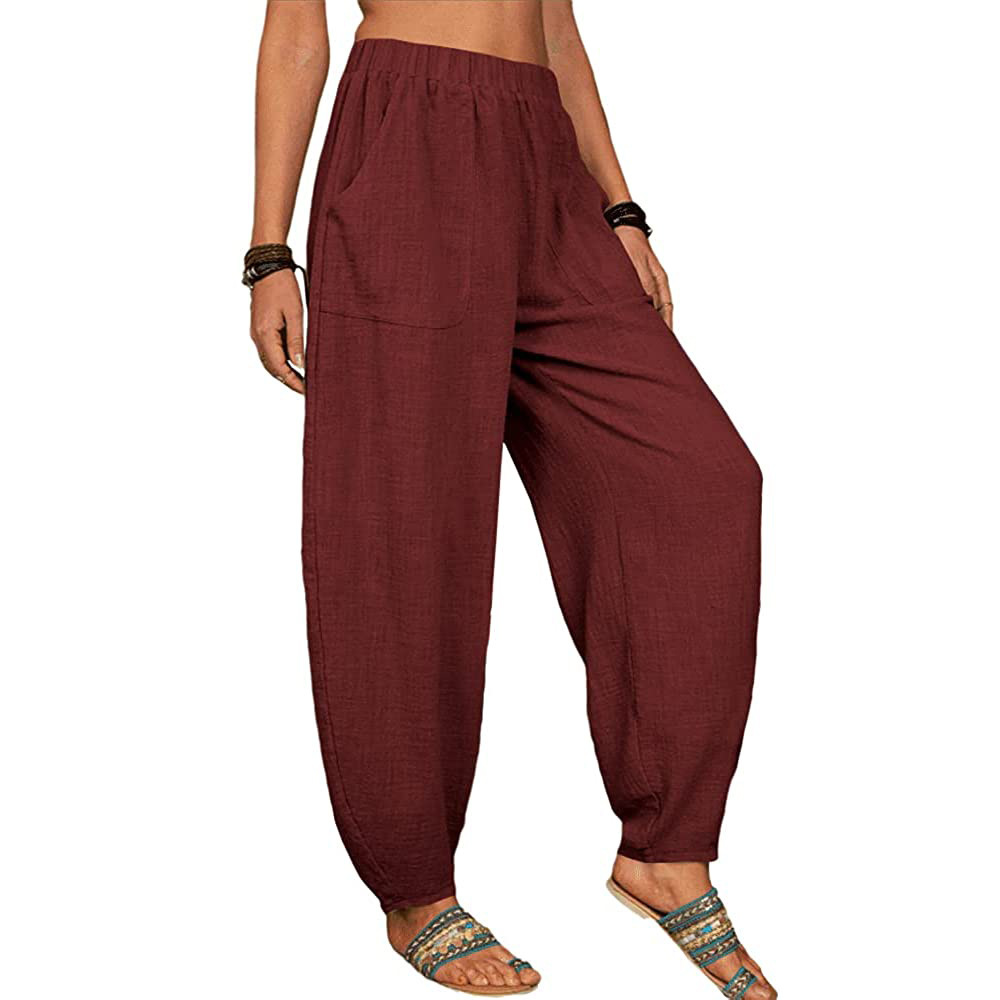【ENFOLD】極美品24AW　ＥＬＡＳＴＩＣ　ＨＡＲＥＭ　ＰＡＮＴＳ　36 Women's Front Split Open Harem Pants - Redefining Style and