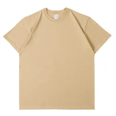 Men And Women Casual Solid Color Round Neck Short Sleeve Pure Cotton T-Shirt