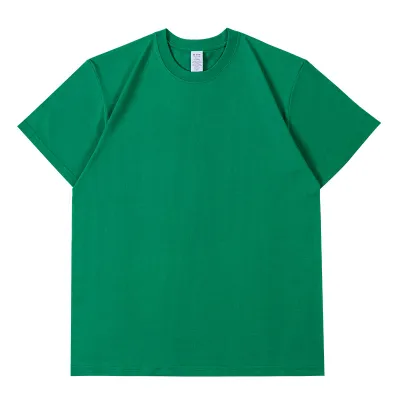 Men And Women Casual Solid Color Round Neck Short Sleeve Pure Cotton T-Shirt