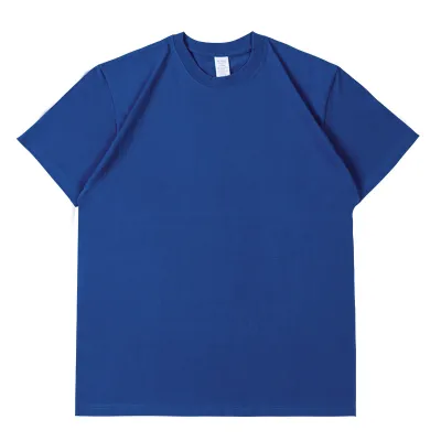 Men And Women Casual Solid Color Round Neck Short Sleeve Pure Cotton T-Shirt