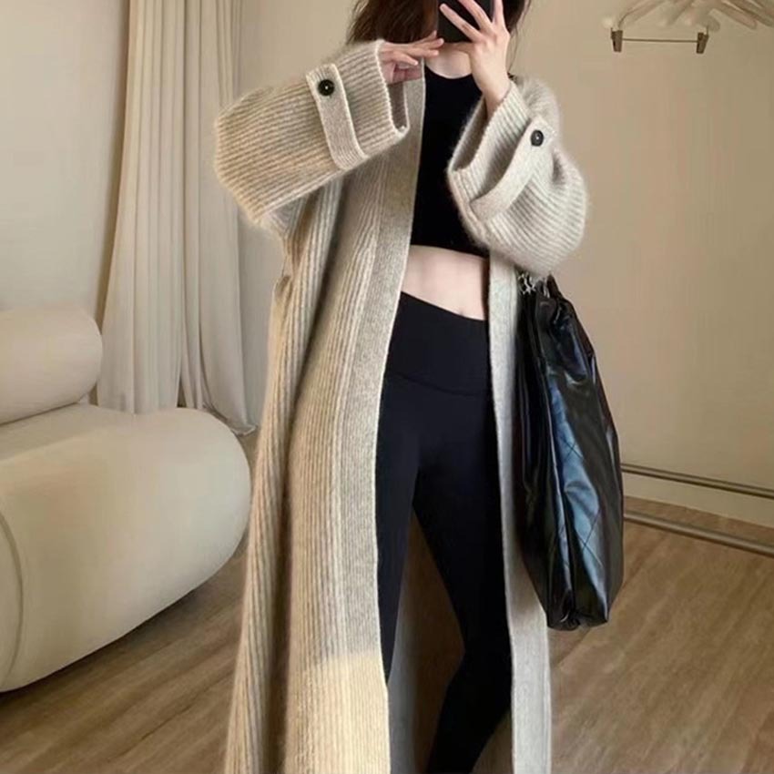 Korean on sale long cardigan