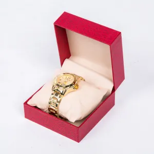 Simple Solid Color Plastic Watch Packaging Storage Box Jewelry Display Case 10x10x6cm