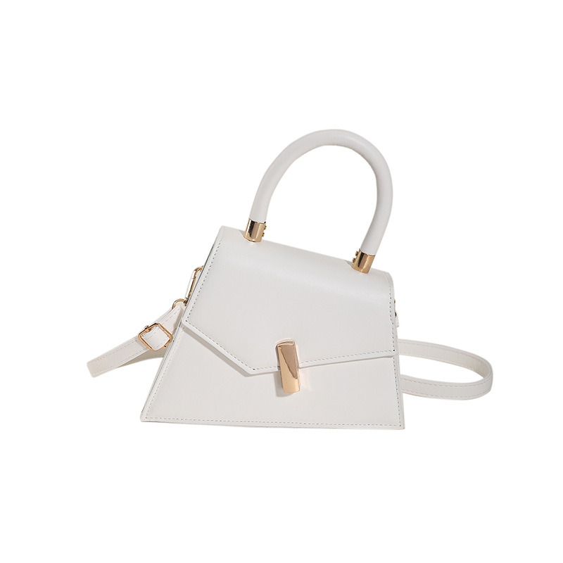 Wholesale Women Fashion Solid Color Irregular Flap PU Handle