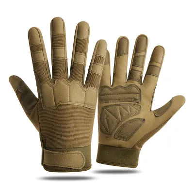 Men Outdoor Sporty Military Fun Riding Protective Finger Gloves