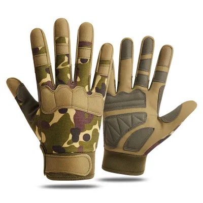 Men Outdoor Sporty Military Fun Riding Protective Finger Gloves