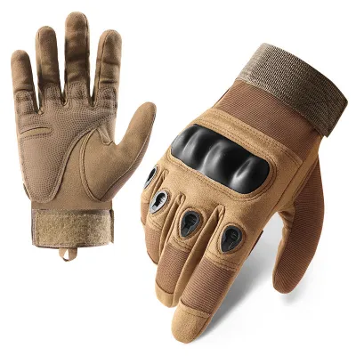 Men Outdoor Sporty Military Fun Riding Protective Finger Gloves