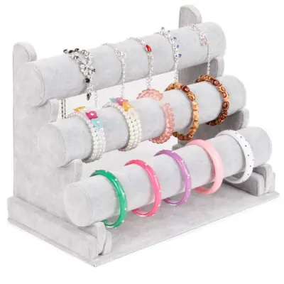 Flannel Hair Flower Hair Ring Bracelet Display Jewelry Display Stand