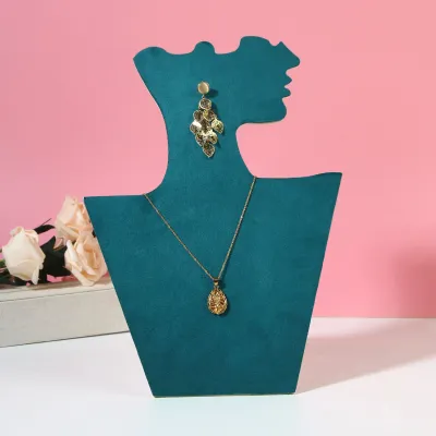 Simple Flannel Folding Jewelry Display Stand Portrait