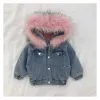 Short Large Fur Neck Pink