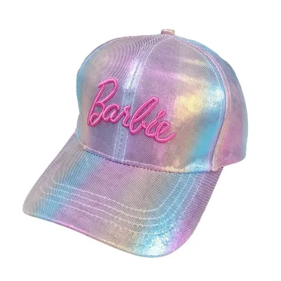 Women Fashion Laser Colorful Bright Three-Dimensional Embroidered Baseball Cap