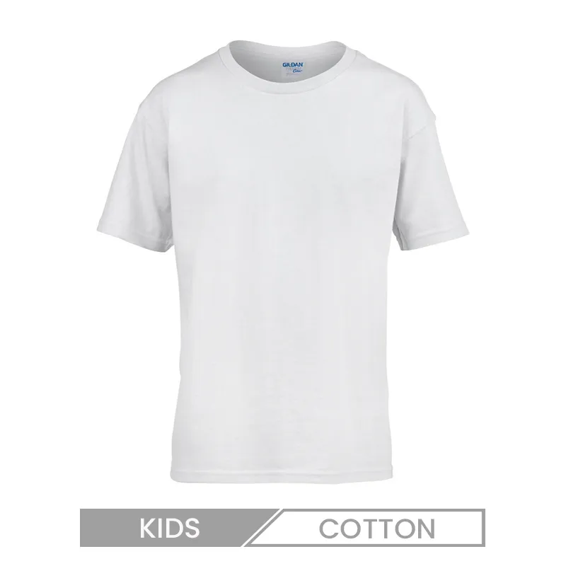 Children Casual Solid Color Short Sleeve T-Shirt Custom Logo